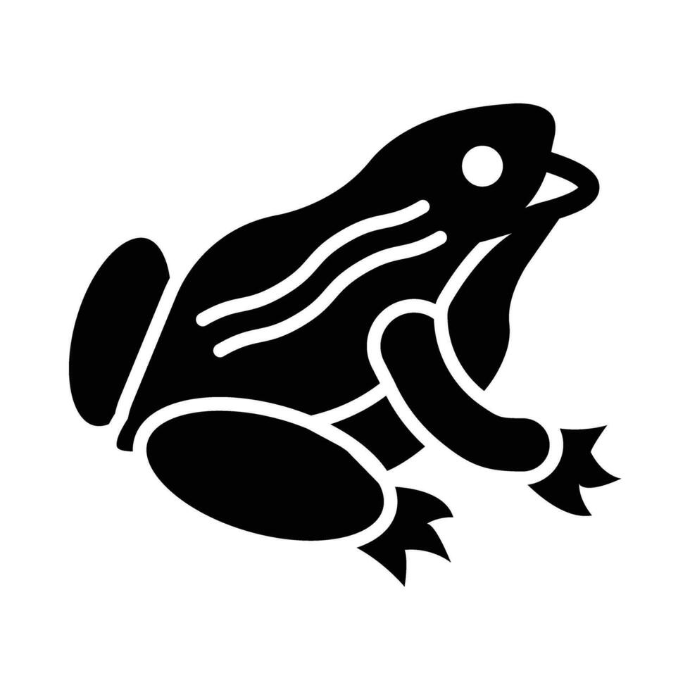 Frosch Vektor Glyphe Symbol zum persönlich und kommerziell verwenden.