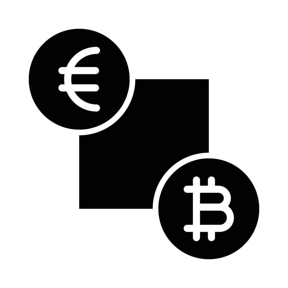 Geld Austausch Vektor Glyphe Symbol zum persönlich und kommerziell verwenden.