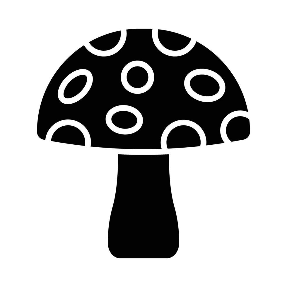Pilz Vektor Glyphe Symbol zum persönlich und kommerziell verwenden.