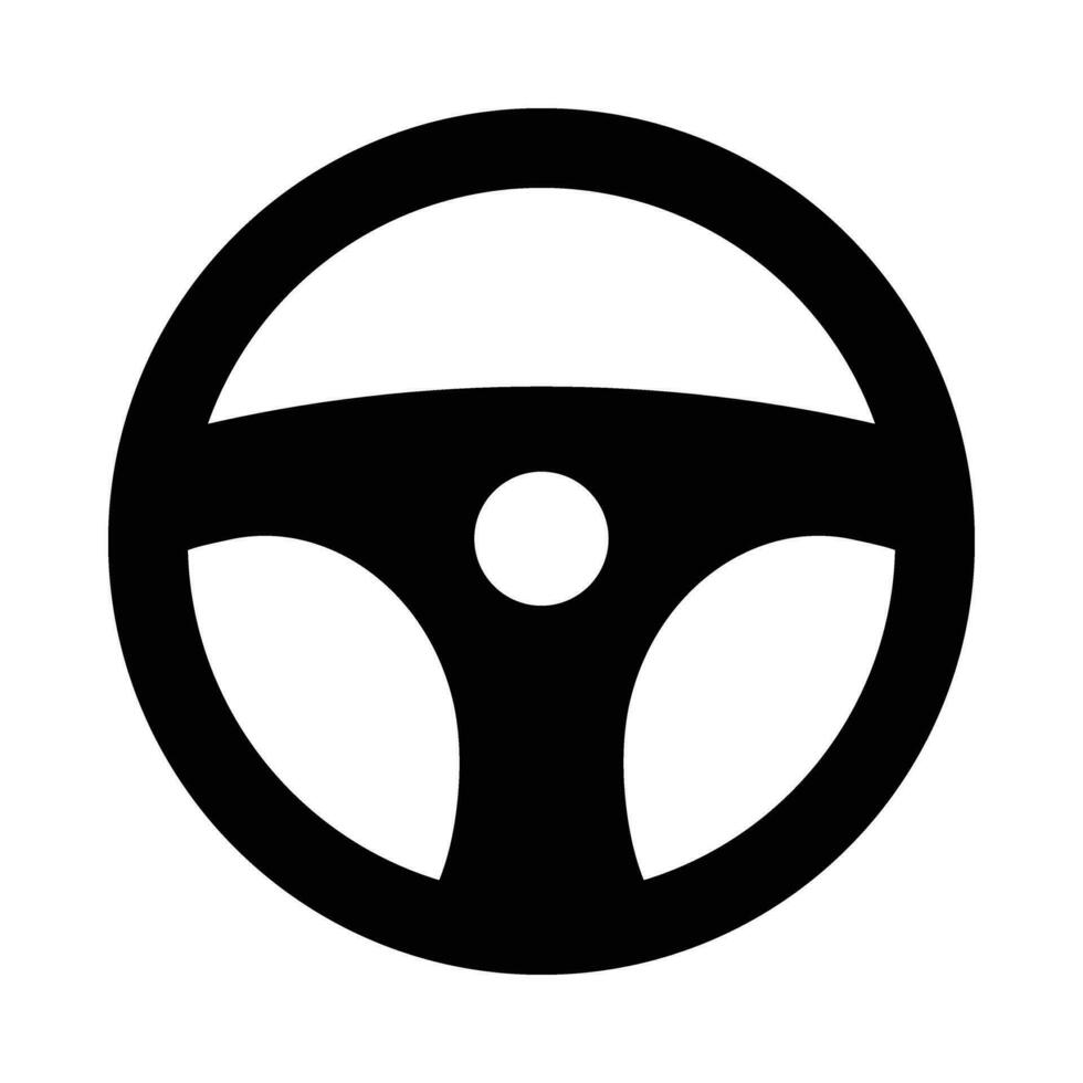 Lenkung Rad Vektor Glyphe Symbol zum persönlich und kommerziell verwenden.
