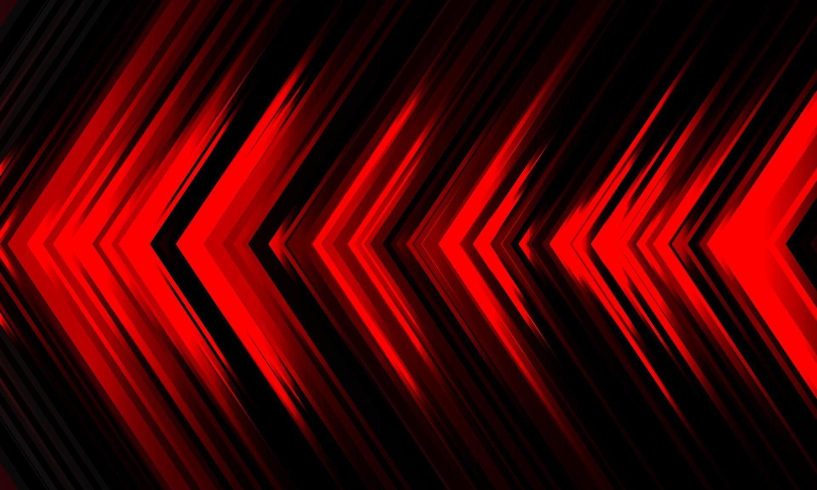 abstrakte rote Lichtpfeilrichtung Geschwindigkeit Power auf schwarze Technologie vektor