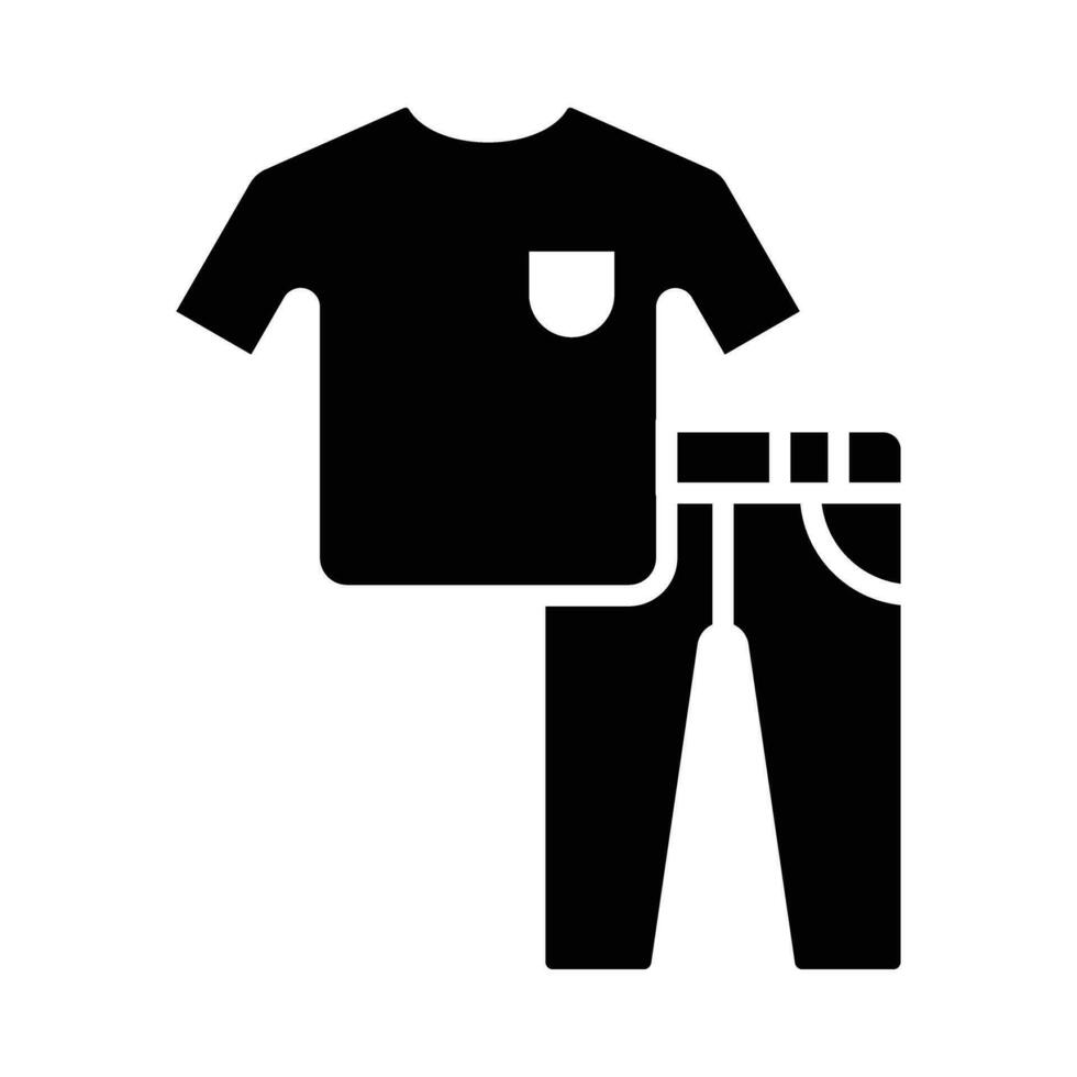 Kleider Vektor Glyphe Symbol zum persönlich und kommerziell verwenden.