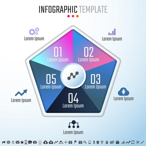 Infografiken-Designvorlage vektor