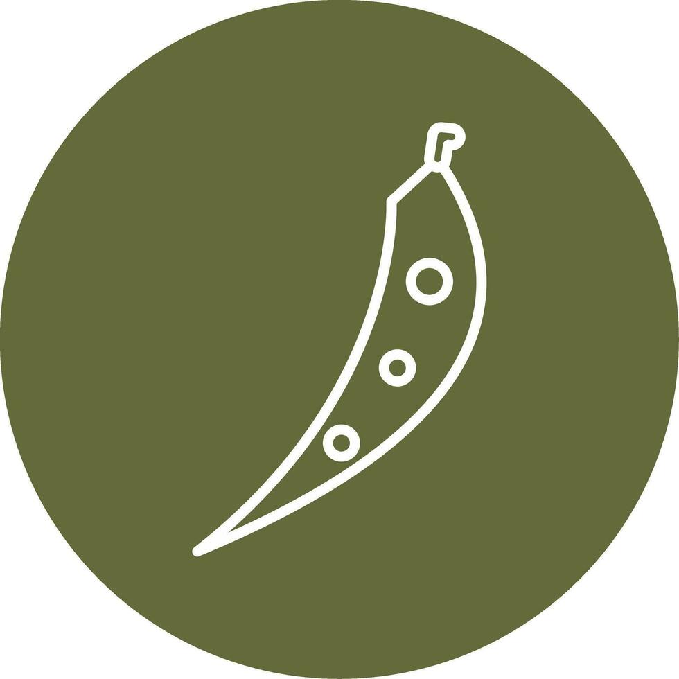 Grün Bohnen Vektor Symbol