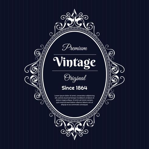 Vintage Hintergrund Label Stil Designvorlage vektor