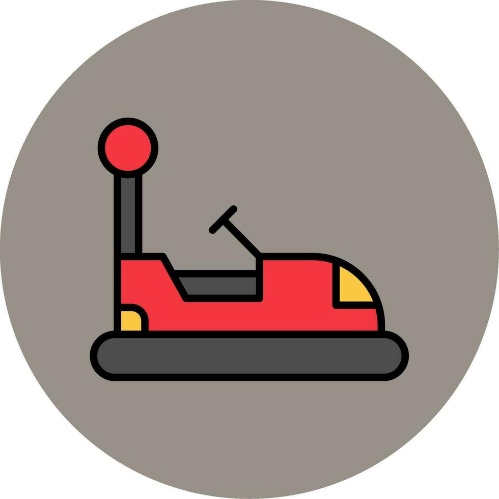 Autoscooter-Vektor-Symbol vektor