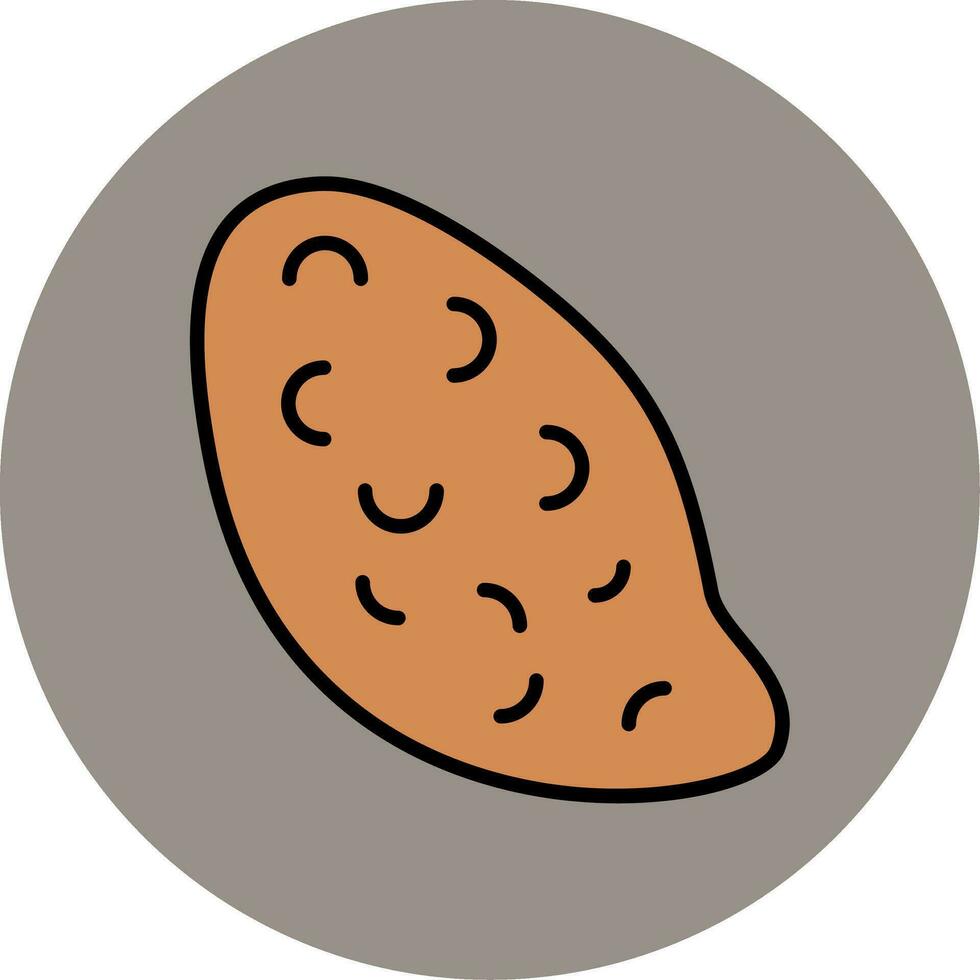 Süss Kartoffel Vektor Symbol