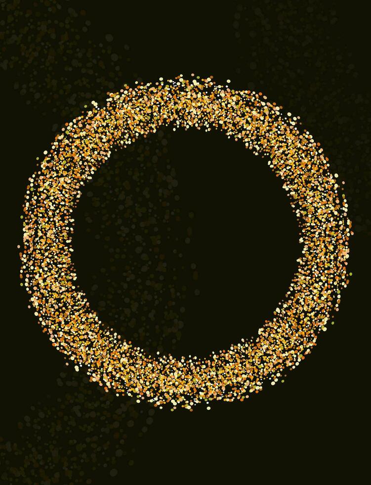 Hintergrund mit glänzend Gold runden rahmen, Gold Hintergrund zum Beschriftung vektor