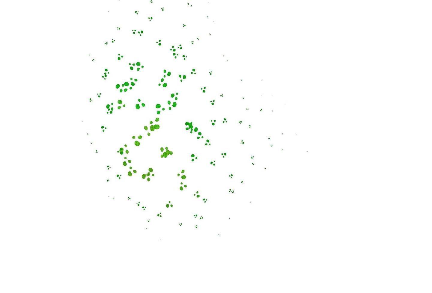 hellgrüne Vektorvorlage mit Linien, Ovalen. vektor
