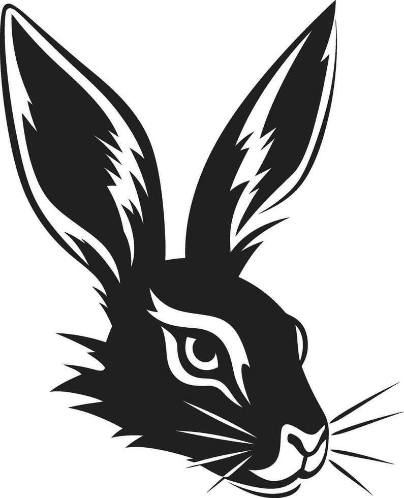 schwarz Hase Vektor Logo ein kreativ und einzigartig Logo zum Ihre Organisation schwarz Hase Vektor Logo ein Fett gedruckt und auffällig Logo zum Ihre Marke