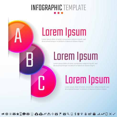 Infografiken-Designvorlage vektor