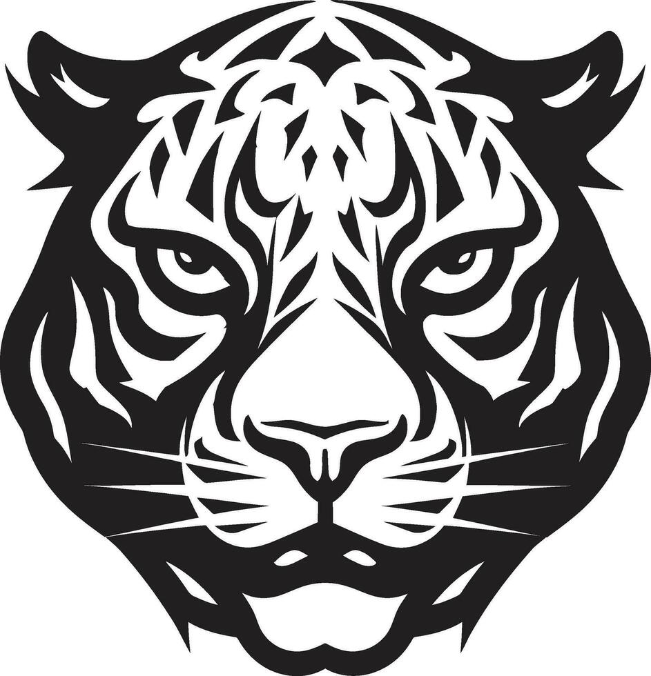 Augen von das gerissen Raubtier minimal Logo Jaguare Flecken im Vektor bilden