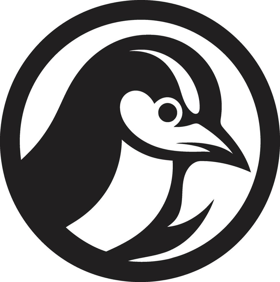 künstlerisch Natur schwarz Pinguin Designs Huldigung zu das Antarktis das edel Watscheltiere Schönheit ein Symbol im schwarz Vektor