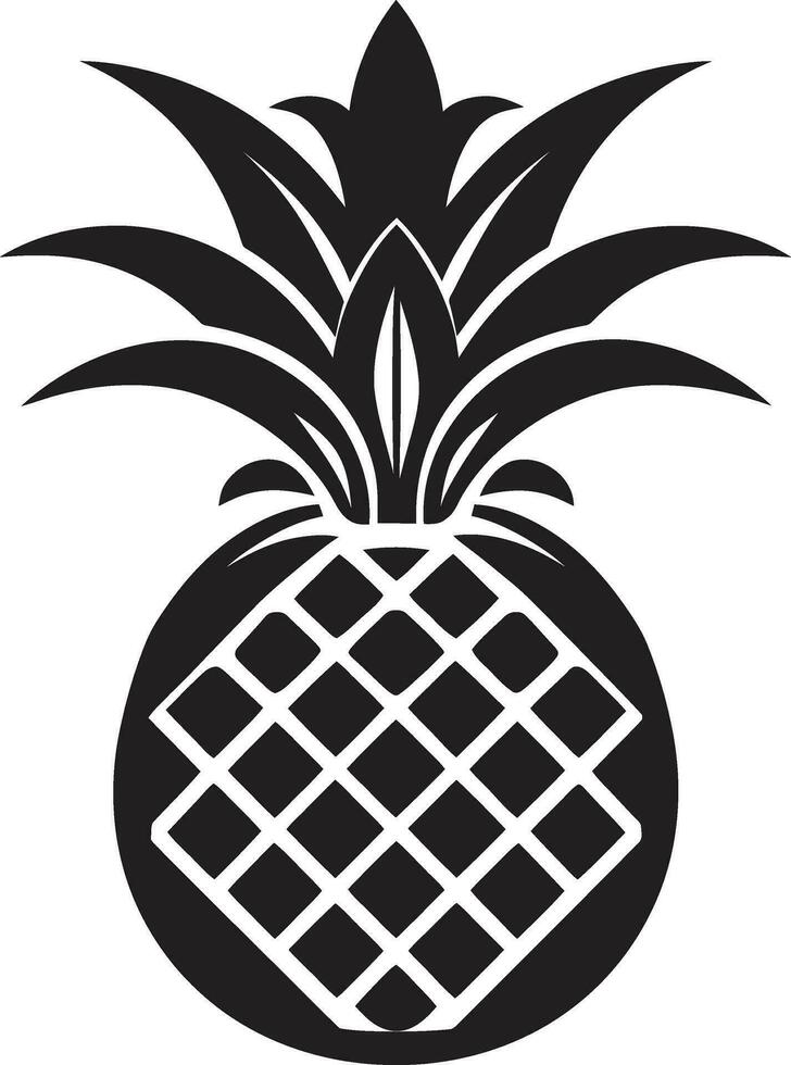 Ananas im Mondlicht glatt Ananas Profil vektor