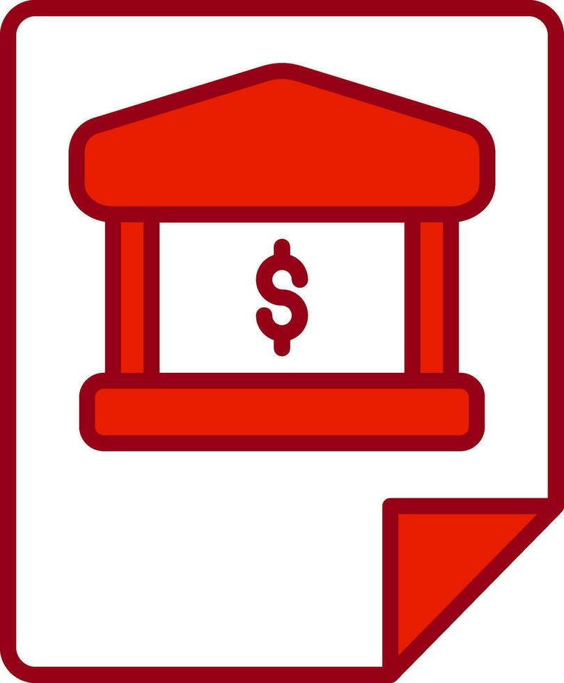 Bank Erklärung Vektor Symbol