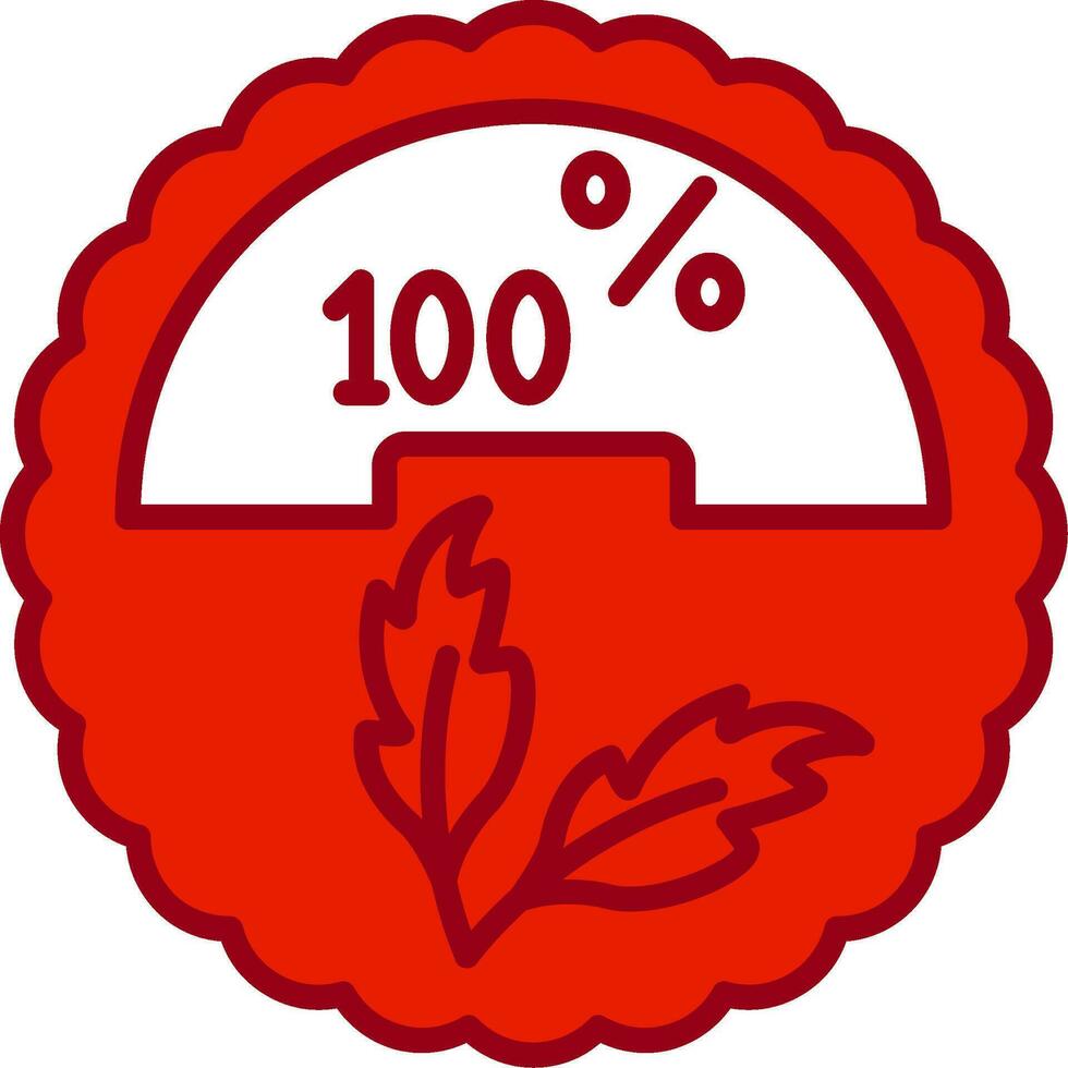 100 Prozent Vektor Symbol