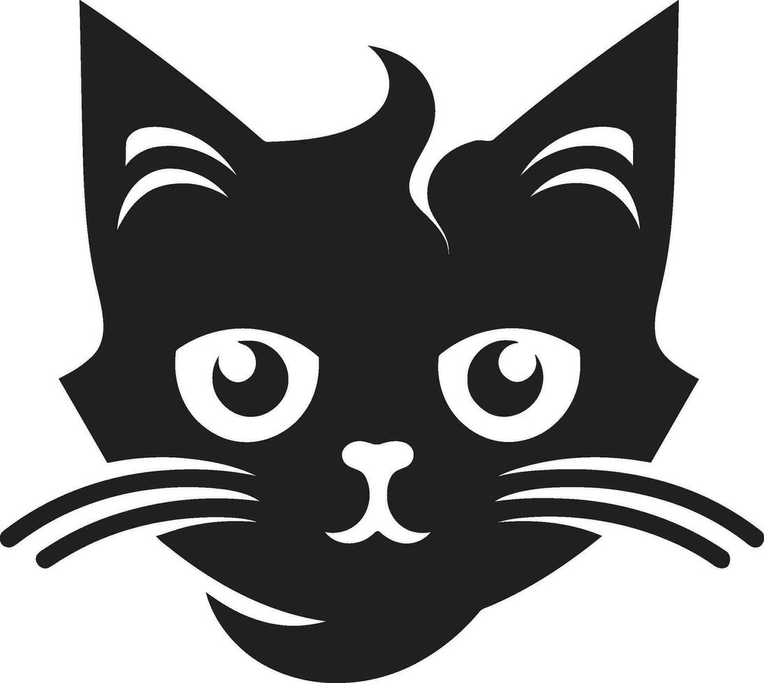 herumstreifen Kitty Emblem von Schönheit glatt und heftig schwarz Gepard Emblem vektor