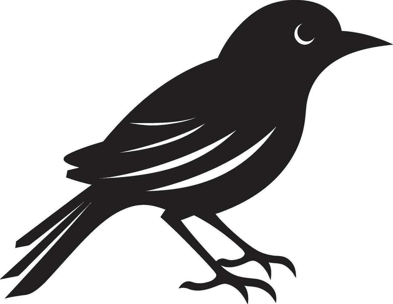 fågel Fenix stigande logotyp raptor silhuett ikon vektor