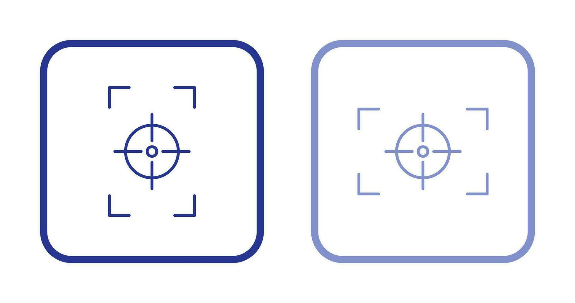 Fokus Vertikale und Fokus horizontal Symbol vektor