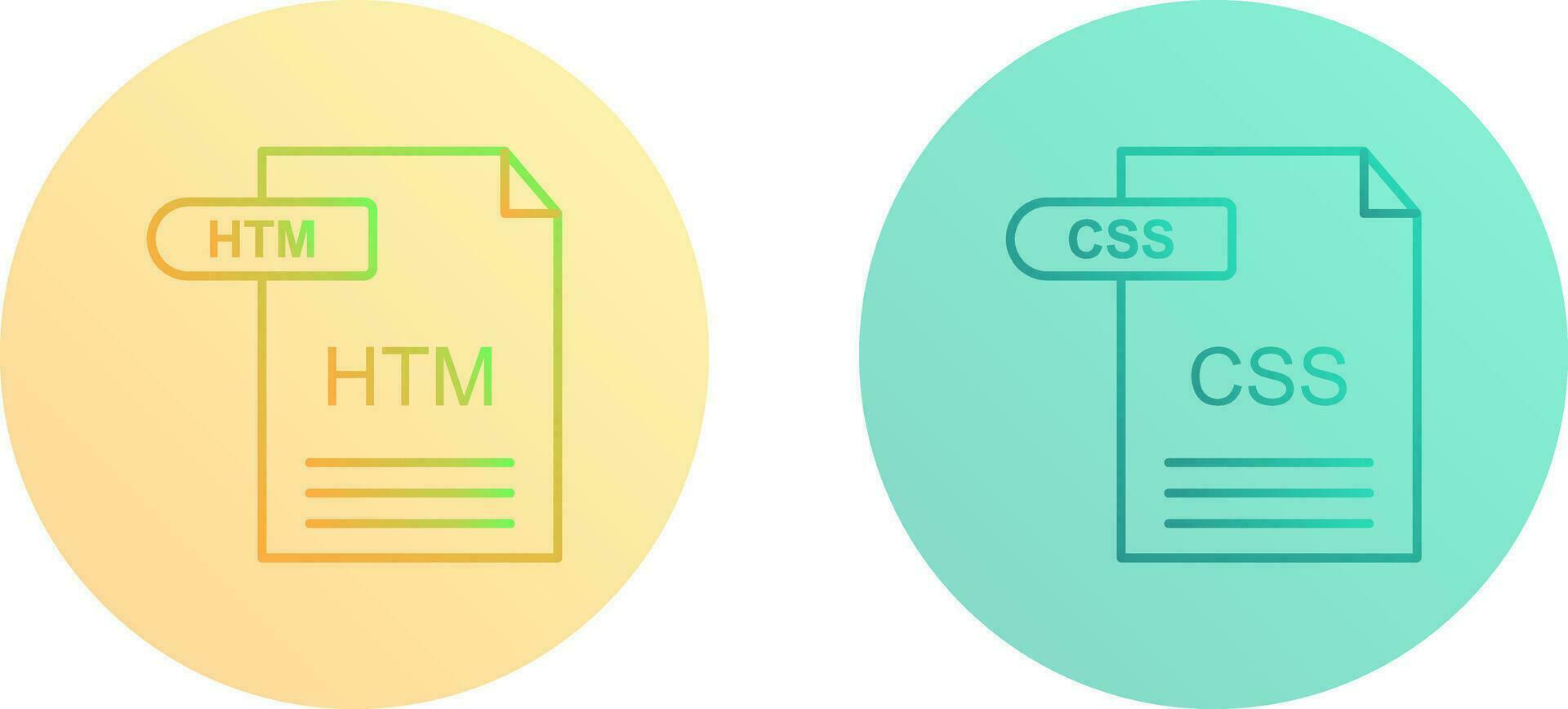 htm und CSS Symbol vektor