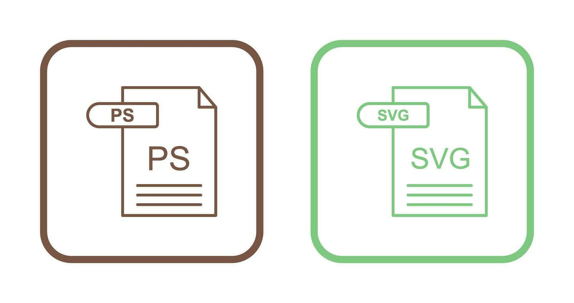 ps und svg Symbol vektor