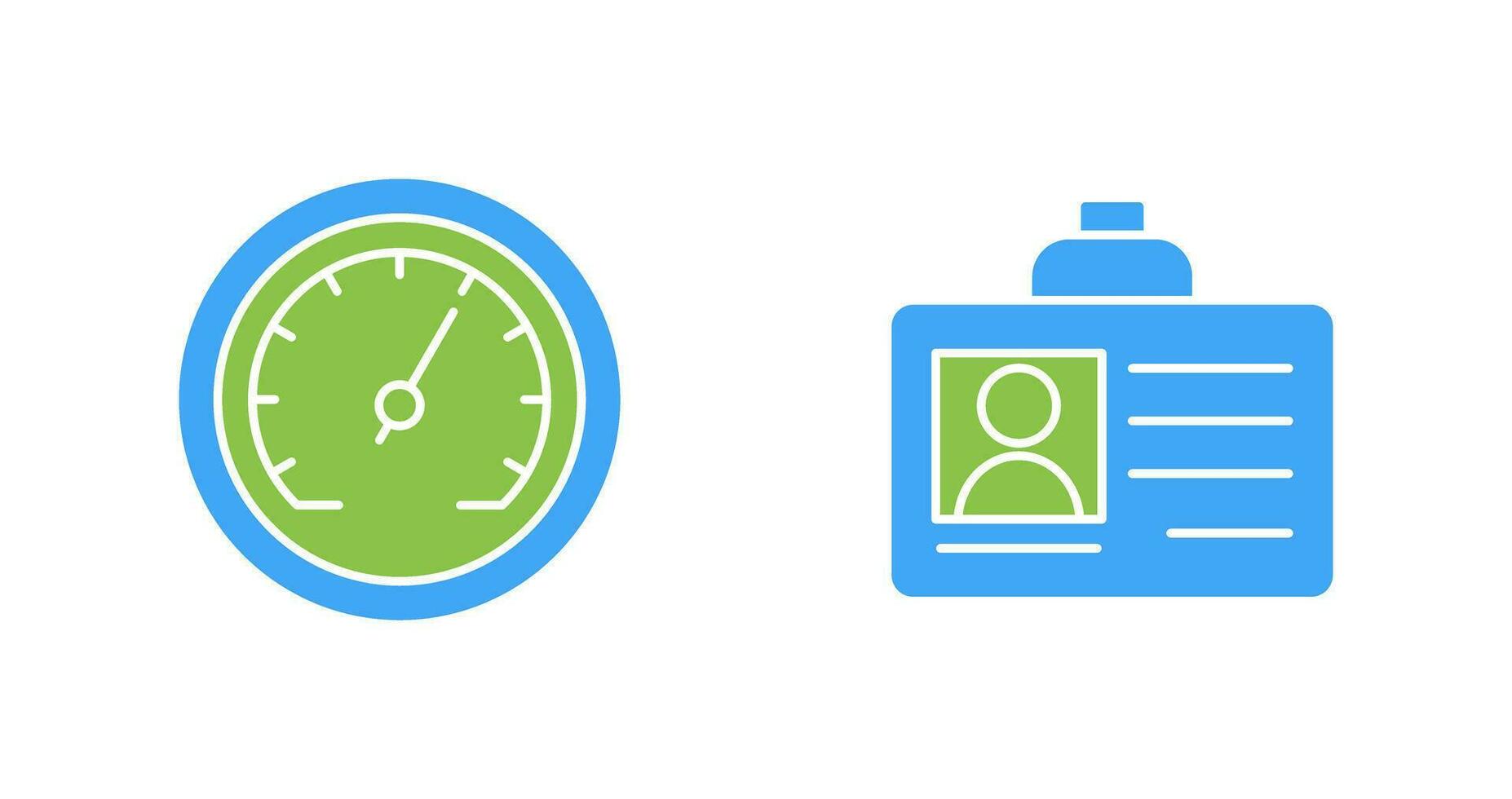 Ich würde Karte und Tachometer Symbol vektor