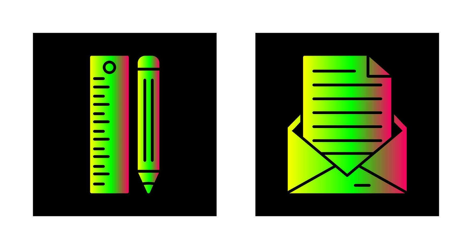 Lineal und Mailsnack und Geld Symbol vektor