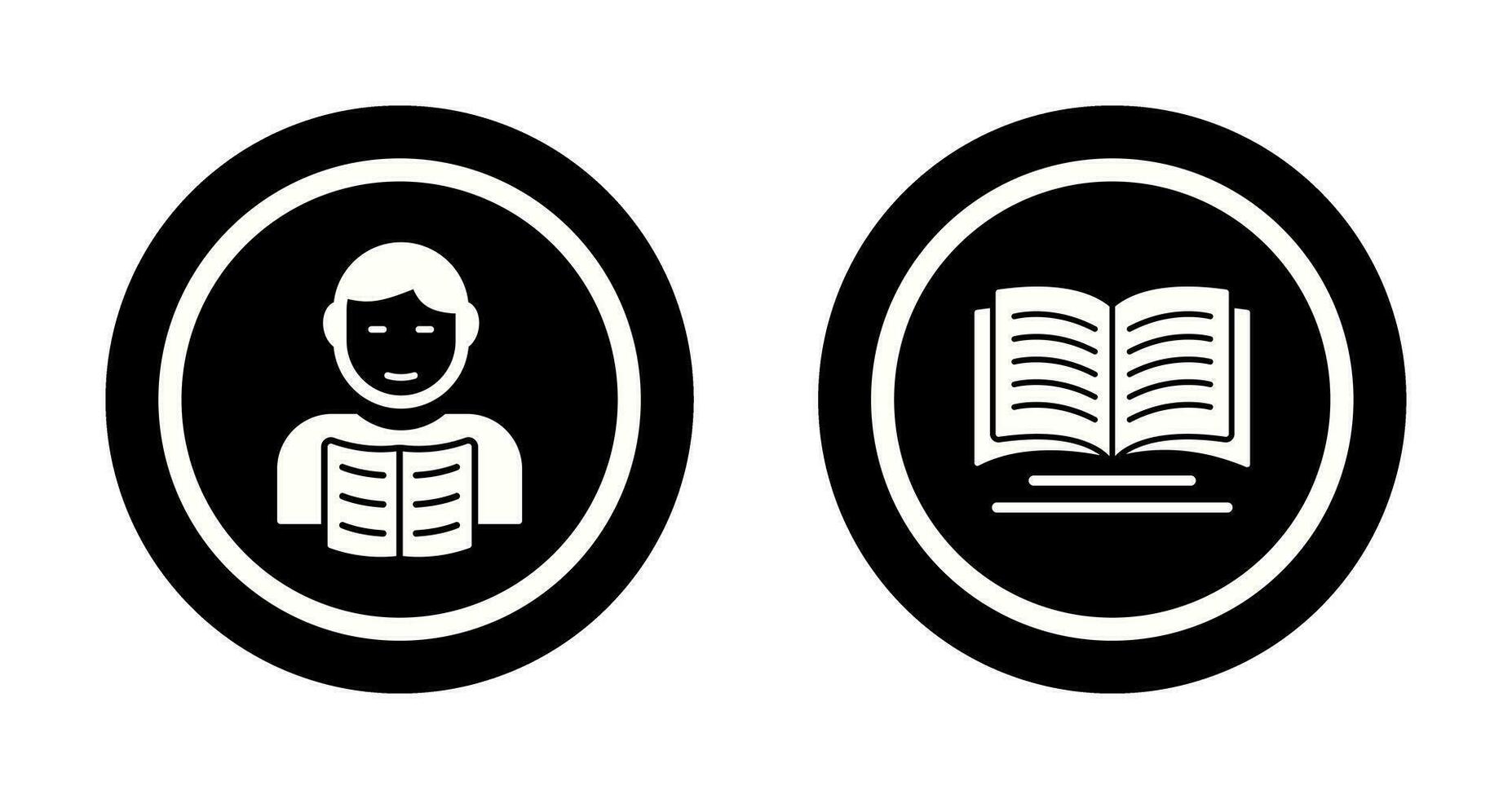 studerande och bok ikon vektor