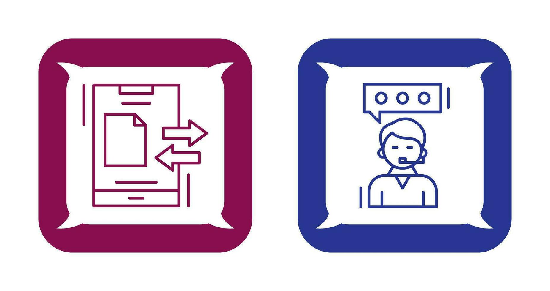 Daten Transfer und Klient Bedienung Symbol vektor