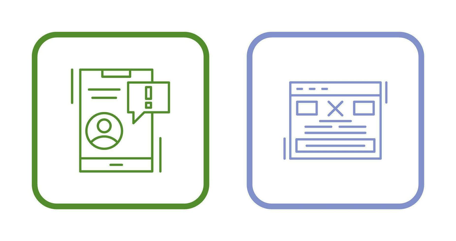 Benachrichtigung und Error Symbol vektor