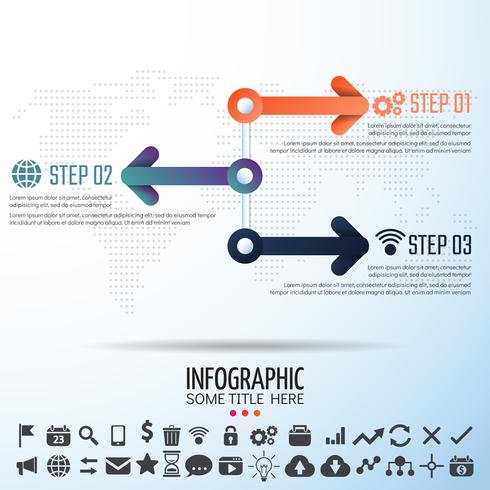 Infografiken-Designvorlage vektor