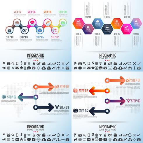 Infografiken-Designvorlage vektor