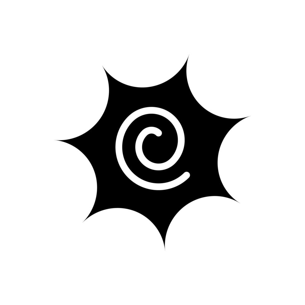 Narutomaki oder Kamaboko Surimi Vektor gefülltes Symbol