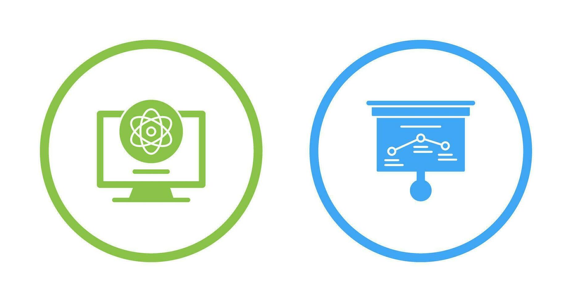 Atom und Strategie Symbol vektor