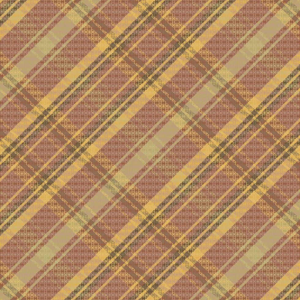 Tartan-Karomuster mit Textur und Naturfarbe. vektor