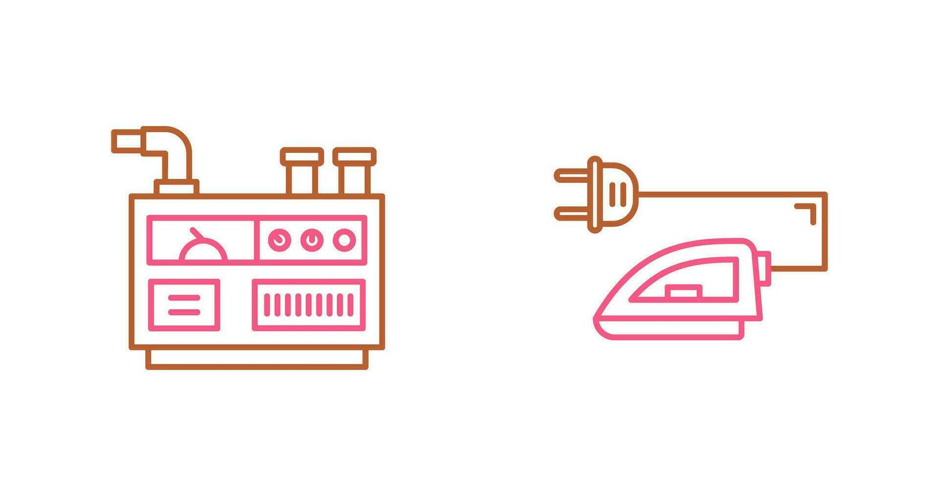 Generator und Eisen Symbol vektor