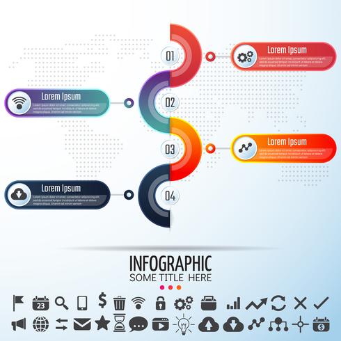 Infographics Design Mall vektor