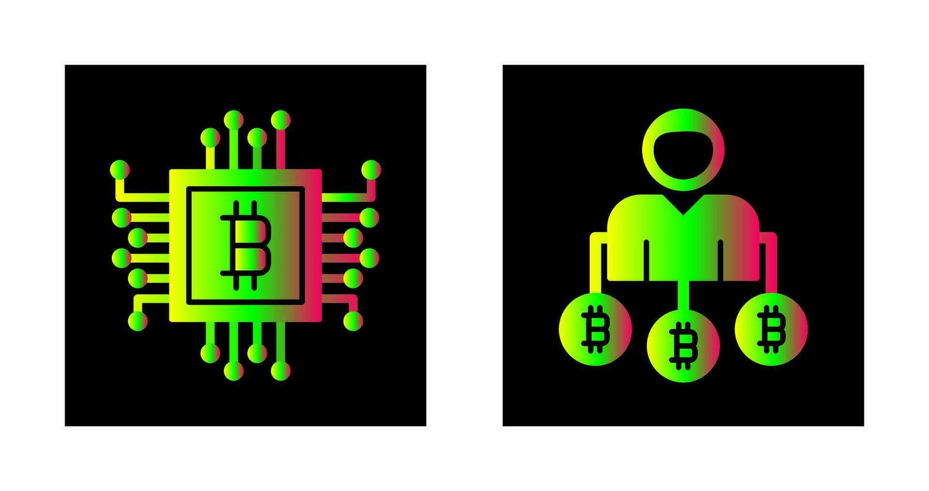 Chip und Benutzer Nieder Symbol vektor