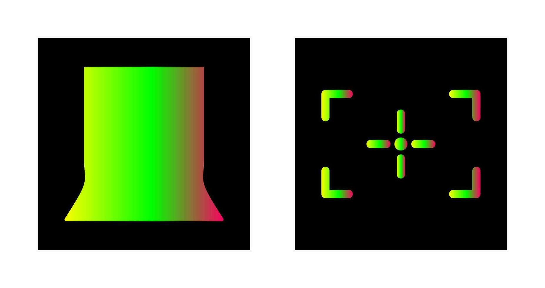 zurück Stand und Fokus Symbol vektor