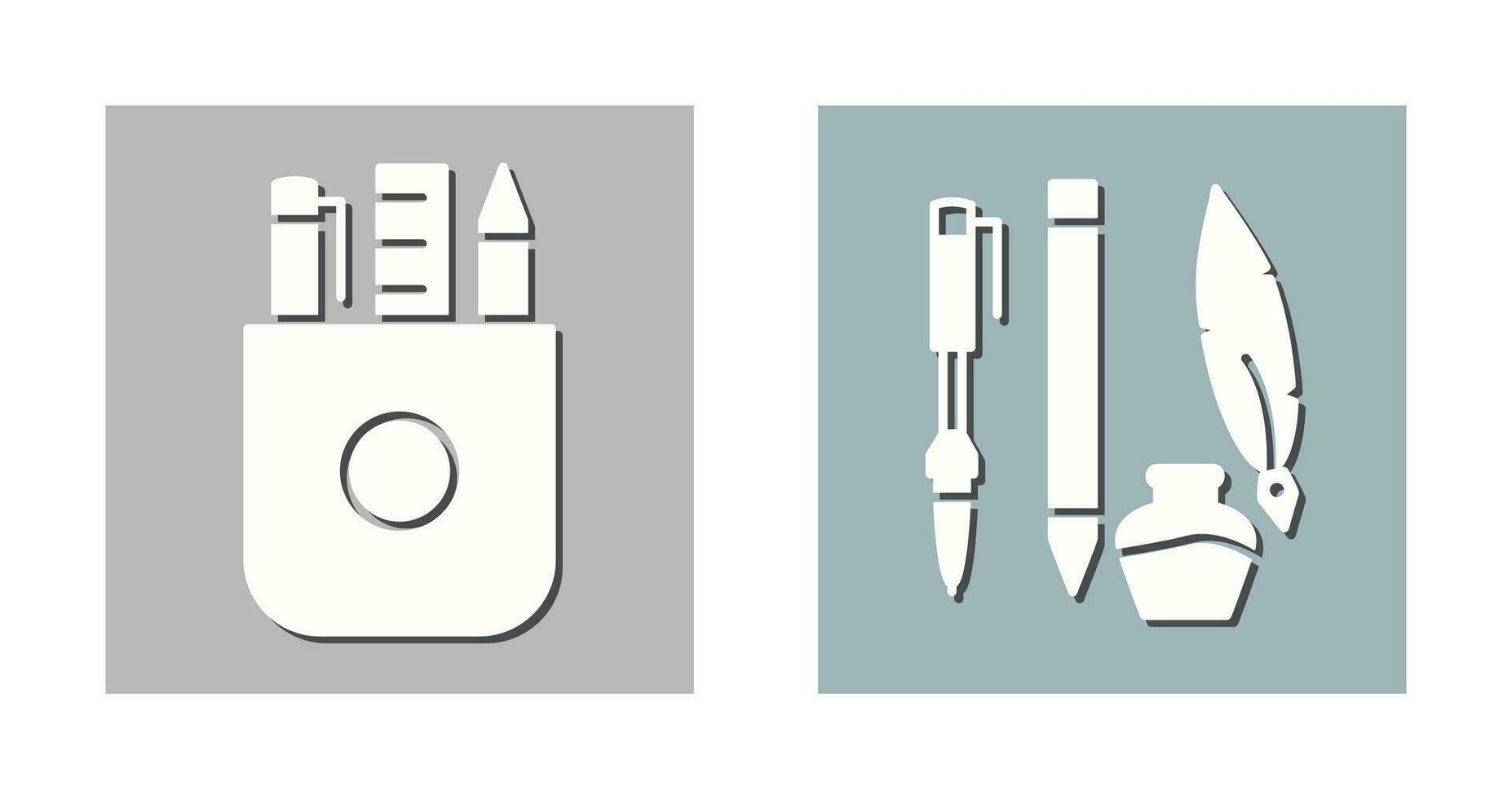 Schreibwaren und Schreiben Ausrüstung Symbol vektor