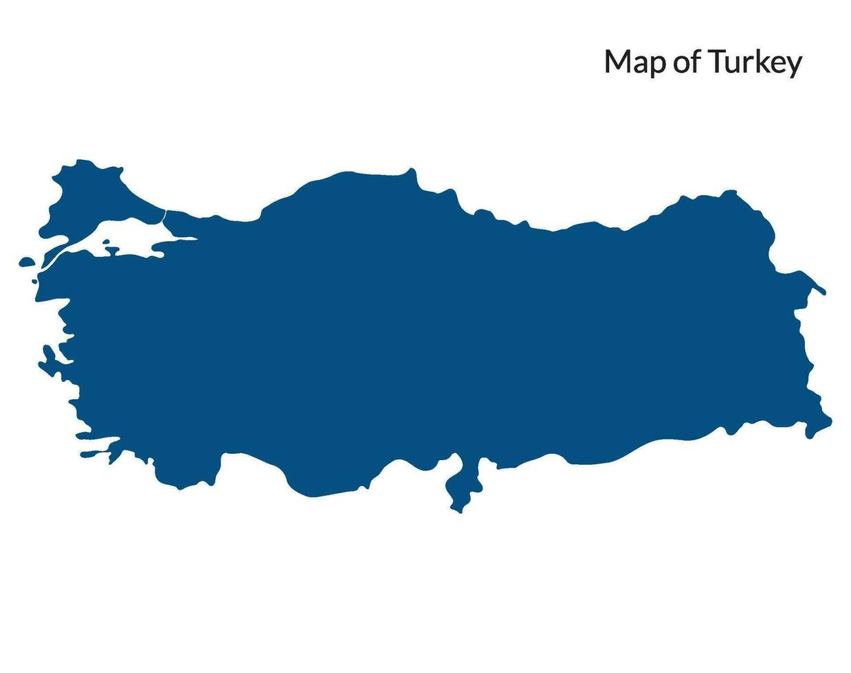 Karta av Kalkon. turkiska Karta i detaljer vektor