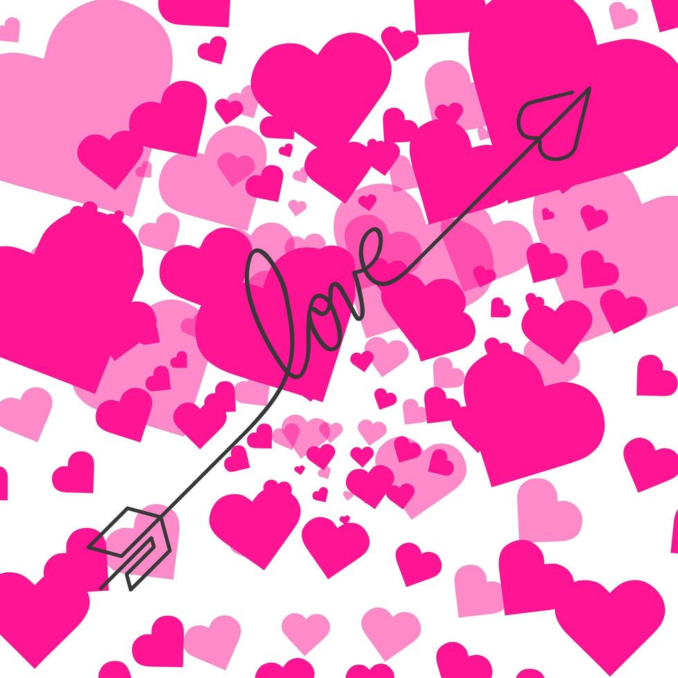 Happy Valentinstag Schriftzug isoliert vektor