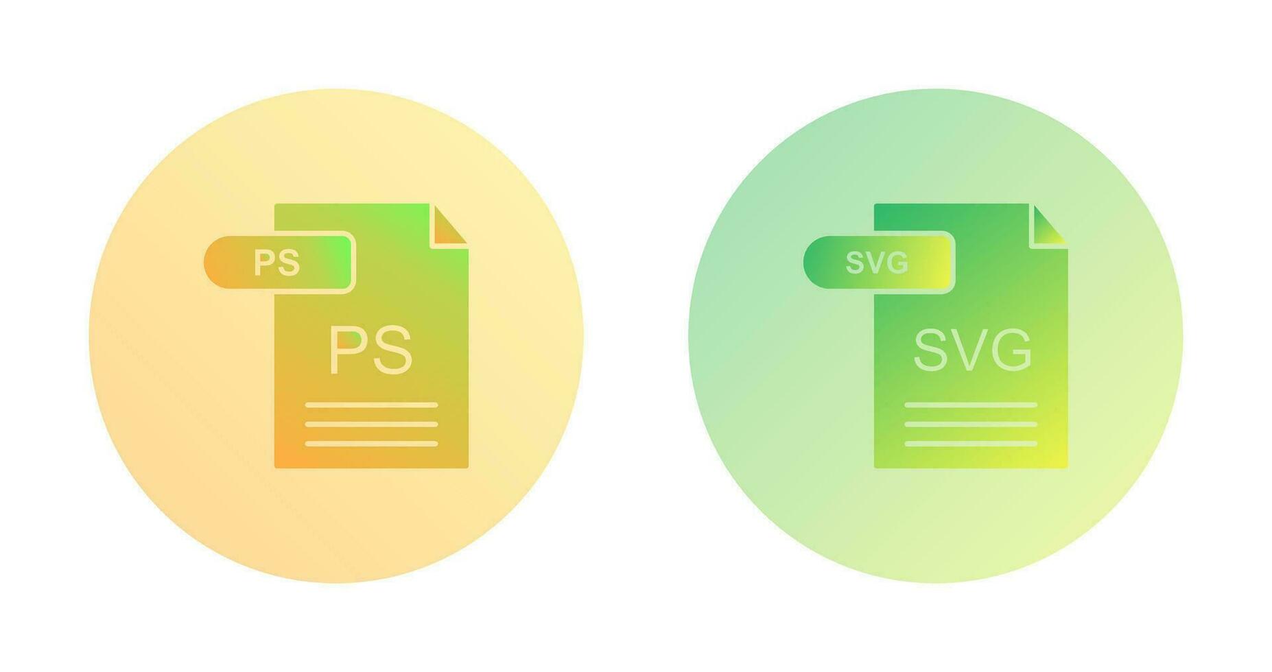 ps och svg ikon vektor