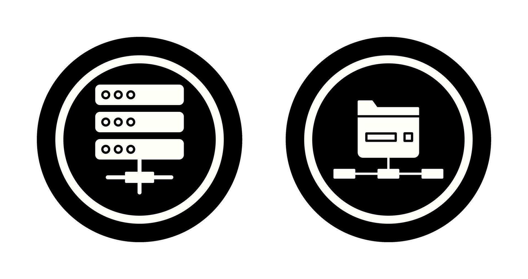 Server und Netzwerk Symbol vektor