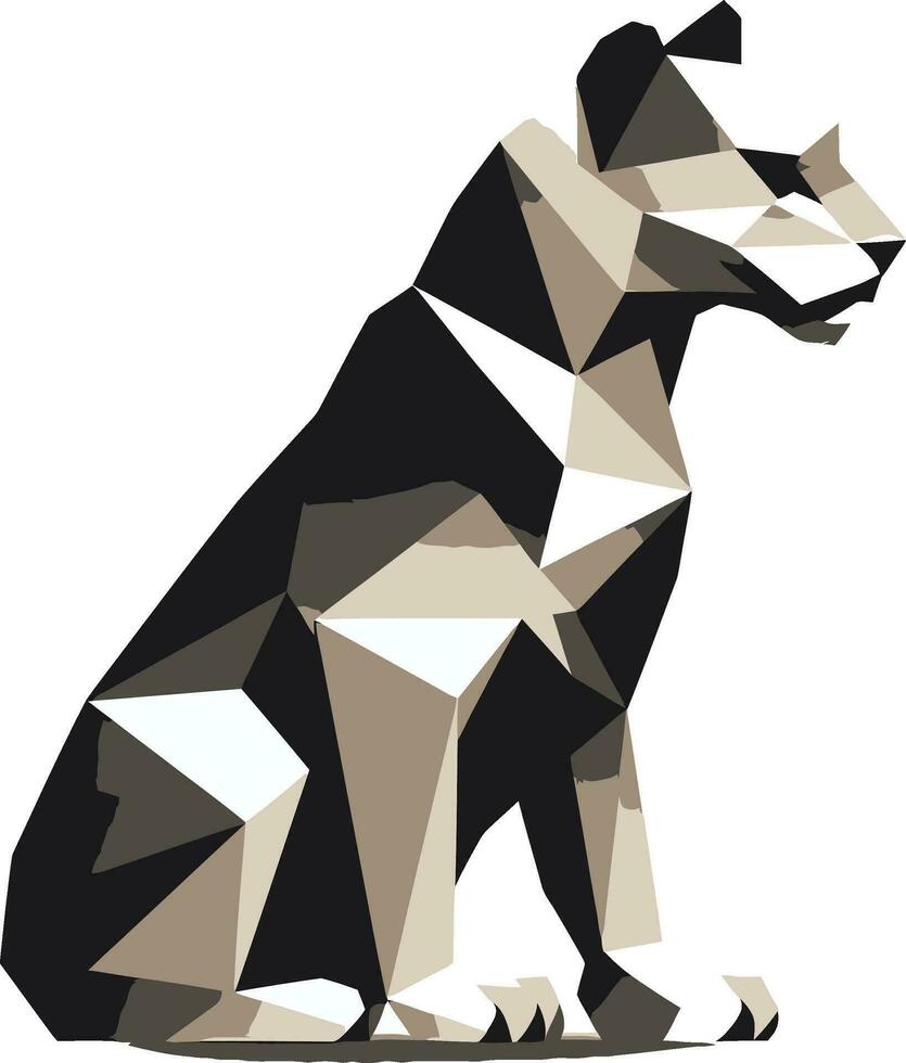 anmutig Gepard Kopf Symbol geometrisch Beschwerde stürzen Panther im Vektor Gepard Kunst