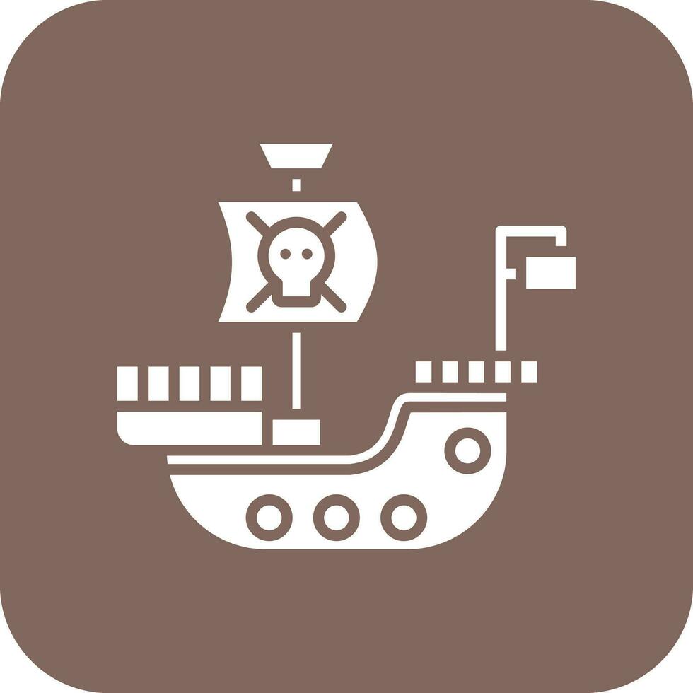 pirat fartyg vektor ikon