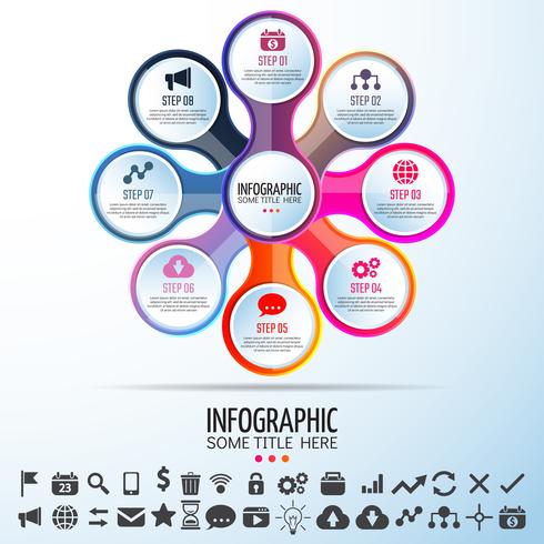 Infografiken-Designvorlage vektor