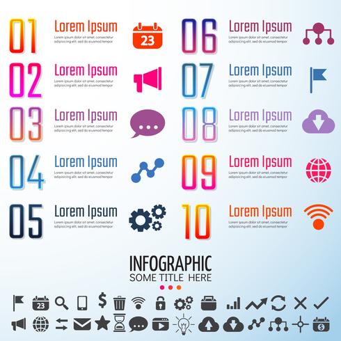 Infografiken-Designvorlage vektor