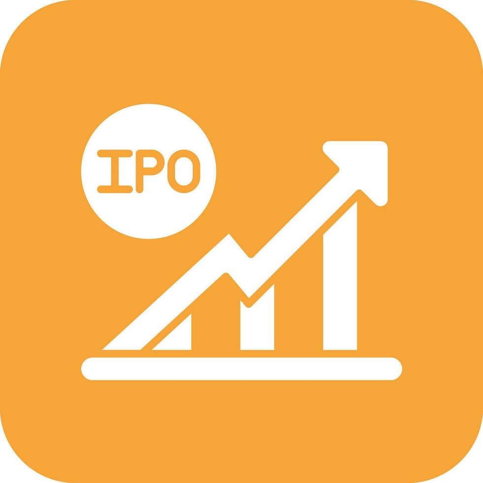 första offentlig erbjudande vektor ikon