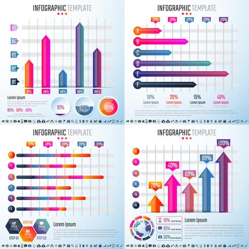 Infografiken-Designvorlage vektor